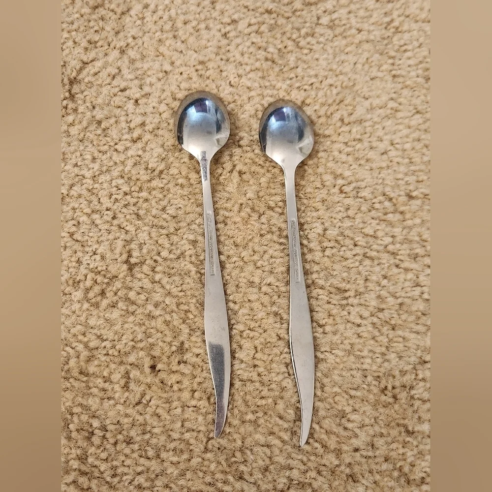 Set Of 2 Stainless Steel Spoons Avonrose‎ Korea #Y